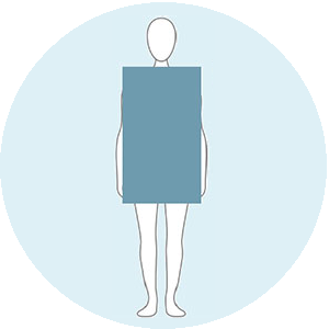 H-VORM bodytype - je schouders ietsje breder dan taille en heupen, geen smal of tenger postuur